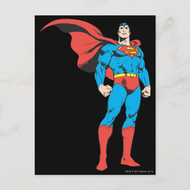Postal Superman Posing 3 (Anverso)