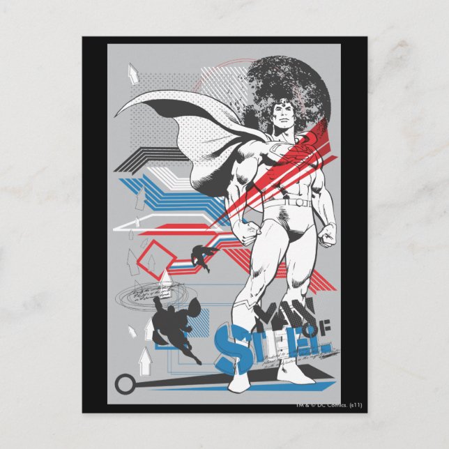 Postal Superman - Poster de Collage Absurdo (Anverso)