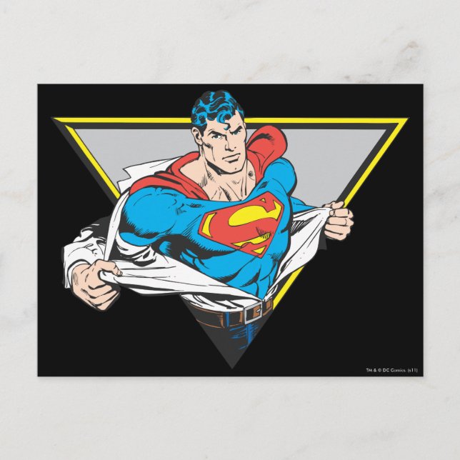 Postal Superman revelado (Anverso)