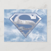 Superman S-Shield | Logo de la Ciudad Azul claro