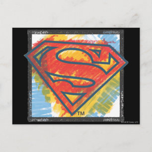 Postal Superman S-Shield   Logotipo de color