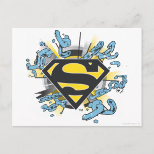 Postal Superman S-Shield   Logotipo de las cadenas