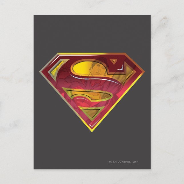 Postal Superman S-Shield | Logotipo de reflexión (Anverso)