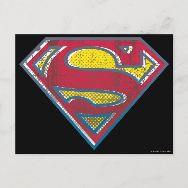 Postal Superman S-Shield | Logotipo impreso (Anverso)