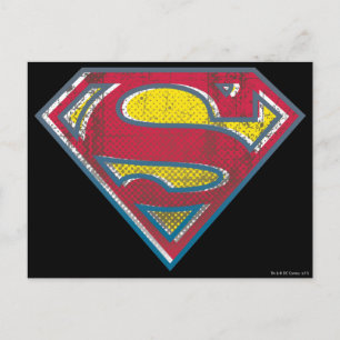 Postal Superman S-Shield Logotipo impreso