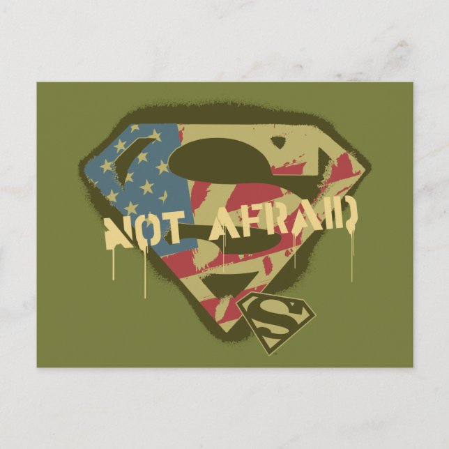 Postal Superman S-Shield | Logotipo sin miedo (Anverso)