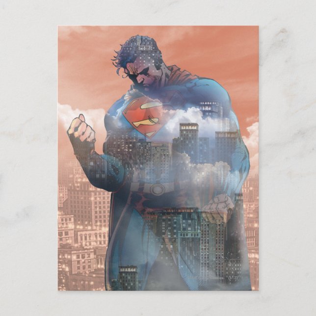 Postal Superman Standing (Anverso)