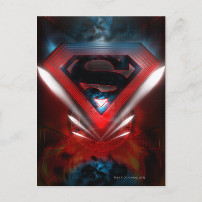 Postal Superman Stylized | Futuristic Logo (Anverso)