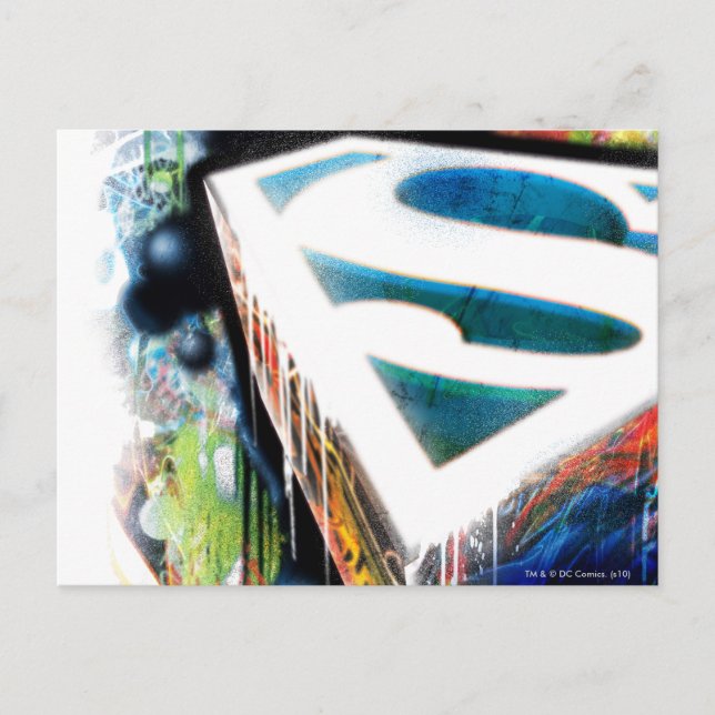 Postal Superman Stylized | Logo del Graffiti Urbano (Anverso)
