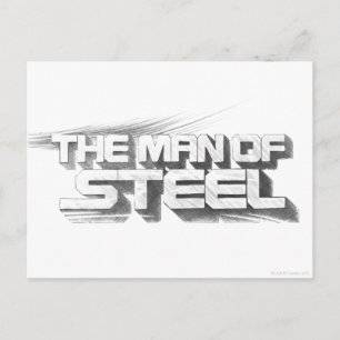 Postal Superman Stylized   Logo del Hombre de Dibujo de A