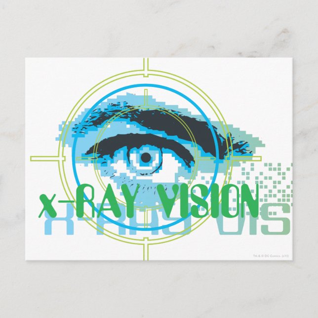 Postal Superman Xray Vision (Anverso)