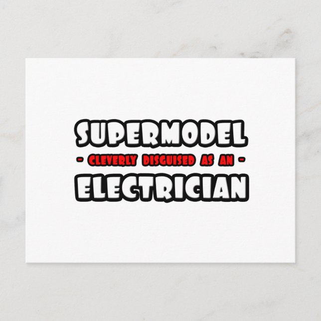 Postal Supermodelo .. Electricista (Anverso)