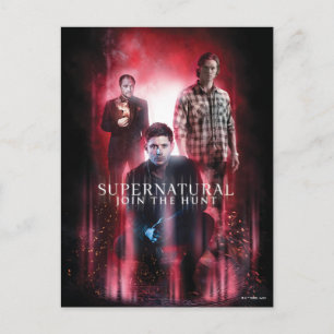 Postal Supernatural Crowley, Dean y Sam