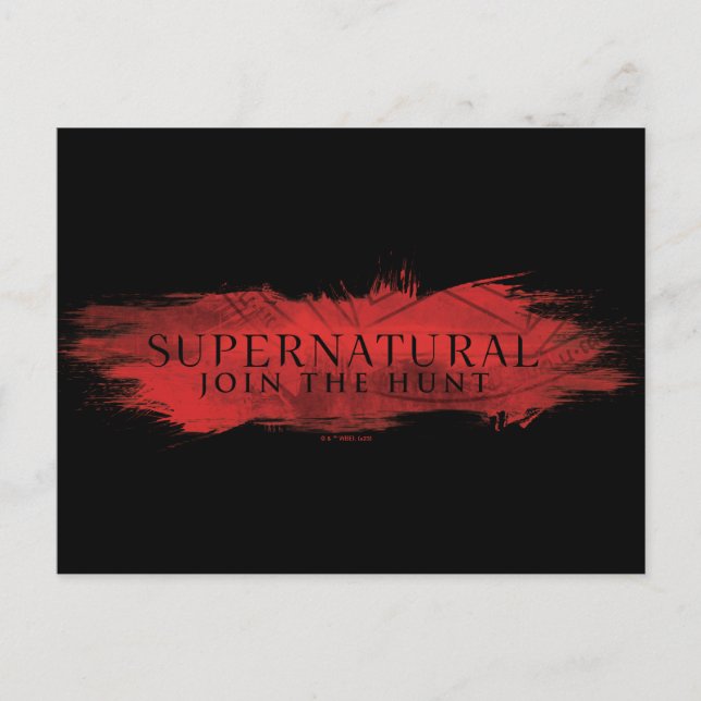 Postal Supernatural "Únete a la cacería" (Anverso)