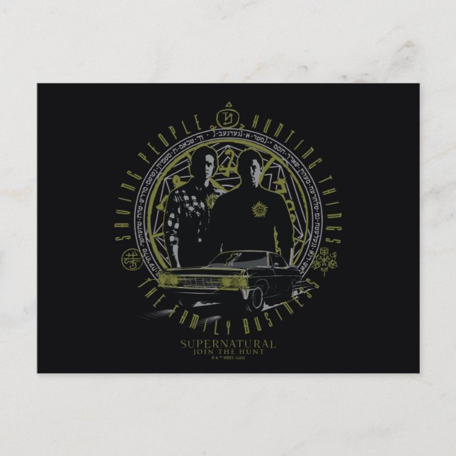 Postal Supernatural Winchester Brothers Family Business (Anverso)