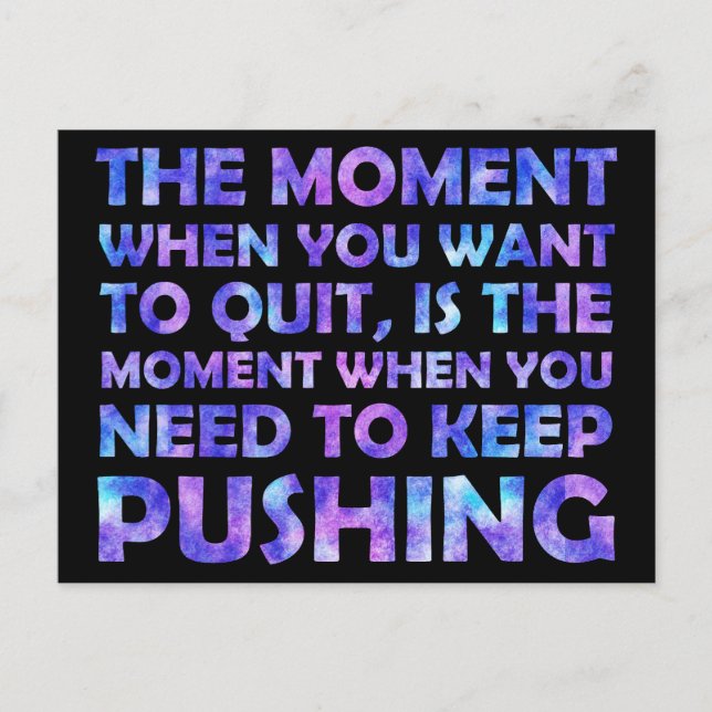 Postal Superposición de la acuarela de galaxia de inspira (Anverso)