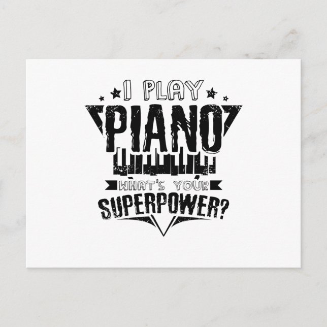 Postal Superpotencia de piano (Anverso)