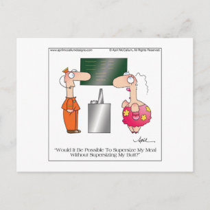 Postal SUPERSIZE ME Postcard por April McCallum