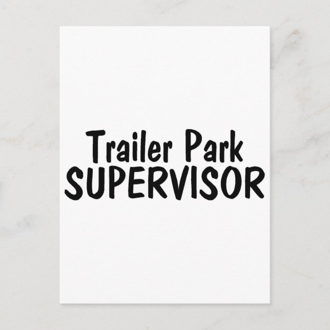 Postal Supervisor del parque del remolque (Anverso)