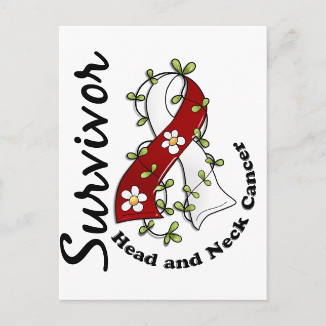 Postal Superviviente del cáncer de cabeza y cuello 15 (Anverso)