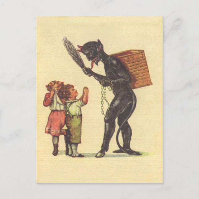 Postal Suplicando a Krampus (Anverso)