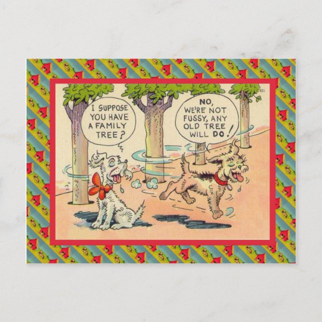 Postal Supongo que tienes un árbol familiar (Anverso)