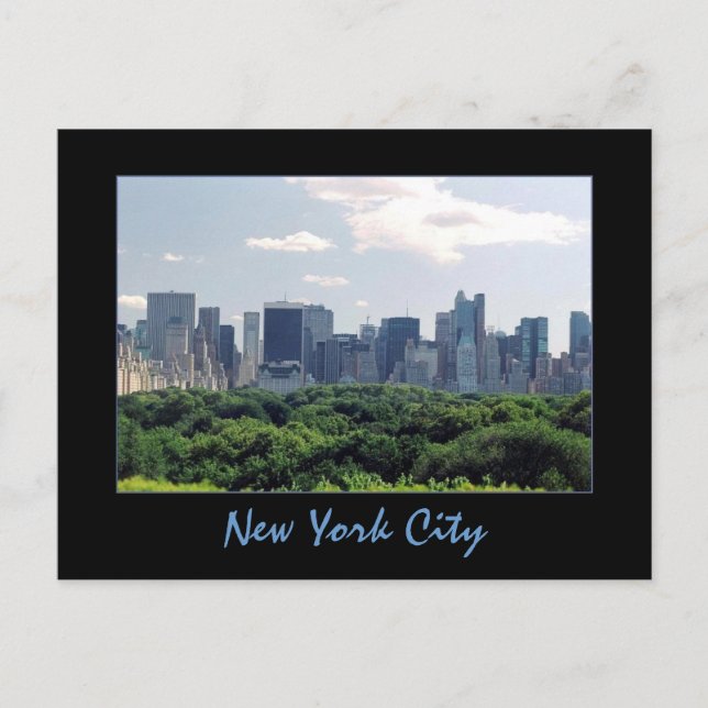 Postal Sur de Central Park y Central Park (Anverso)
