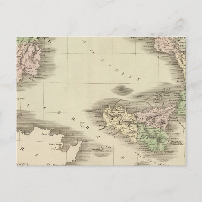 Postal Sur de Italia 2 (Anverso)