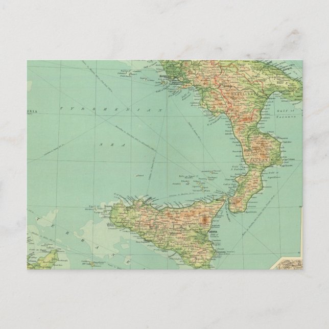 Postal Sur de Italia 5 (Anverso)