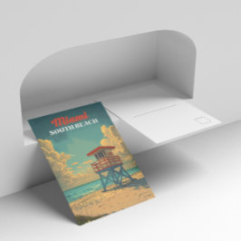 Postal Sur de Miami Beach vintage