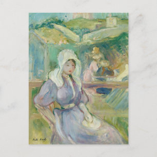 Postal Sur La Plage À Portrieux   Berthe Morisot