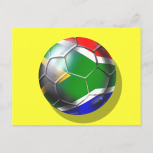 Postal Suráfrica: honda arboleda de fútbol arte