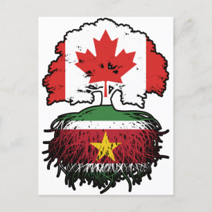 Postal Surcos de árbol canadiense de Surinam