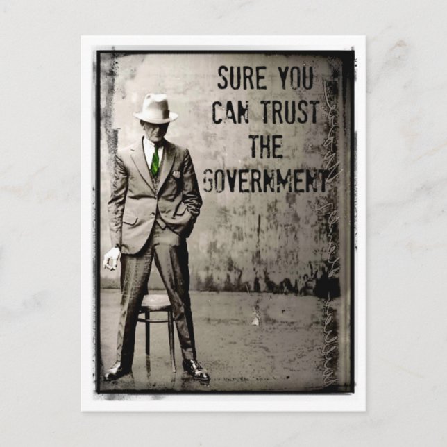 Postal SuRe CaN TRuST GoVeRNMeNT PoSTCaRD (Anverso)