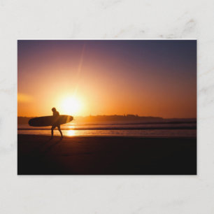 Postal Surf al atardecer