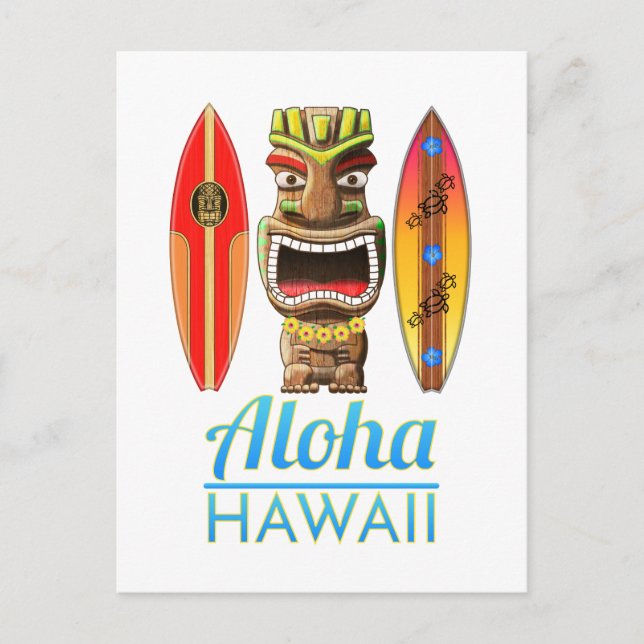 Postal Surf Aloha Hawaii Hawaii (Anverso)