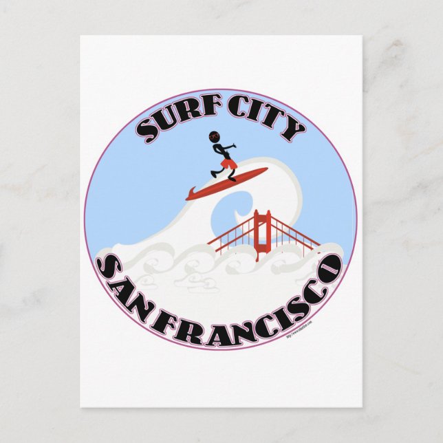 Postal Surf City San Francisco (Anverso)