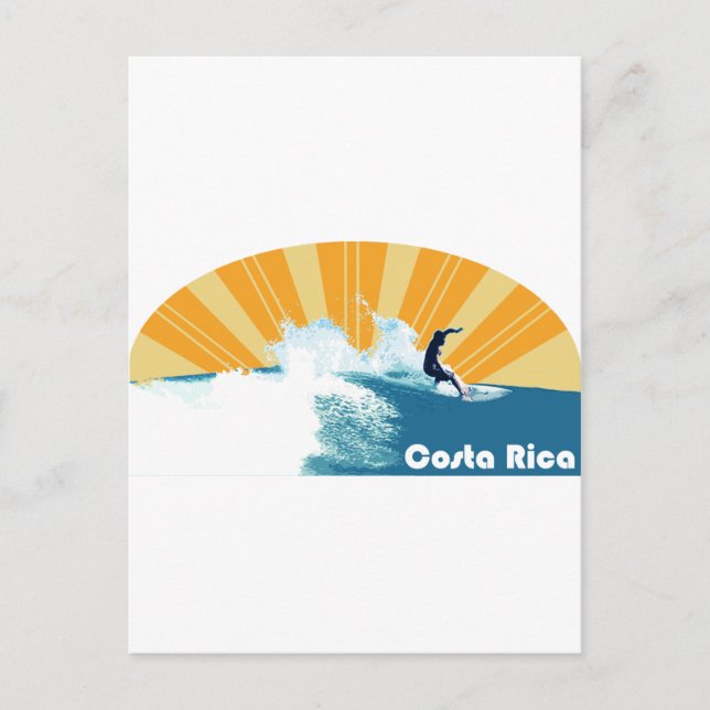 Postal Surf de Costa Rica (Anverso)