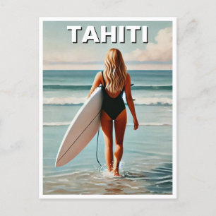 Postal Surf en Chica Tahiti
