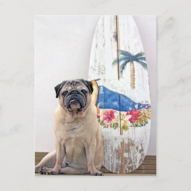Postal Surf Pug (Anverso)