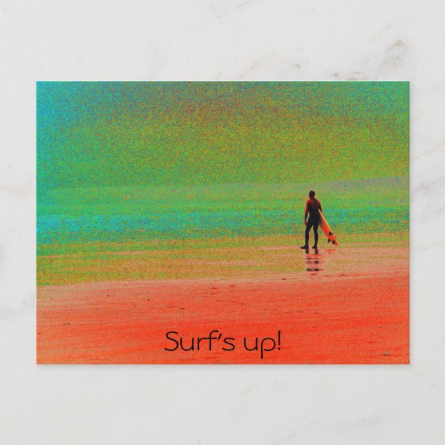 Postal "¡Surf se ha levantado!" (Anverso)
