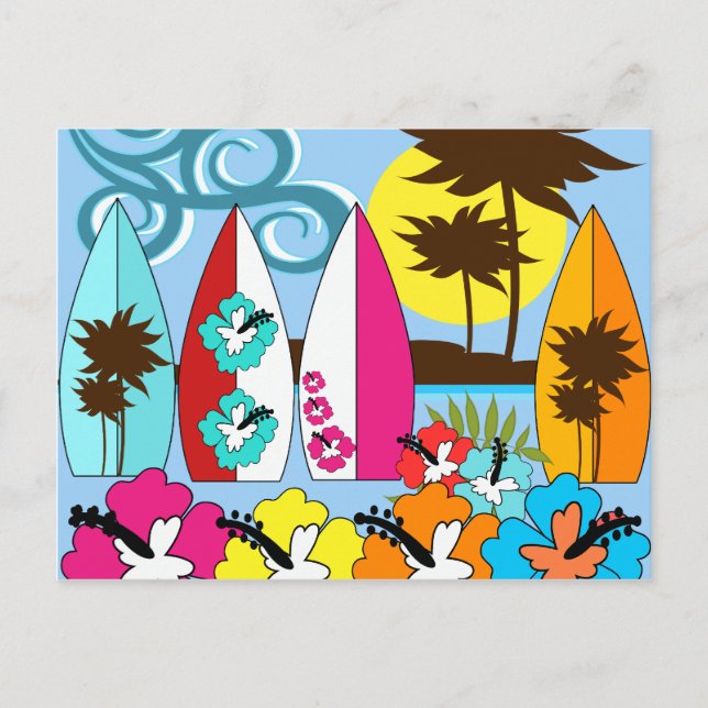 Postal Surf Shop Surfing Surfing Ocean Beach Surfboards P (Anverso)