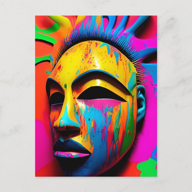 Postal Surface Face Ken Gage Surrealist (Anverso)