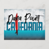 Surfboard de Dana Point Postcard California