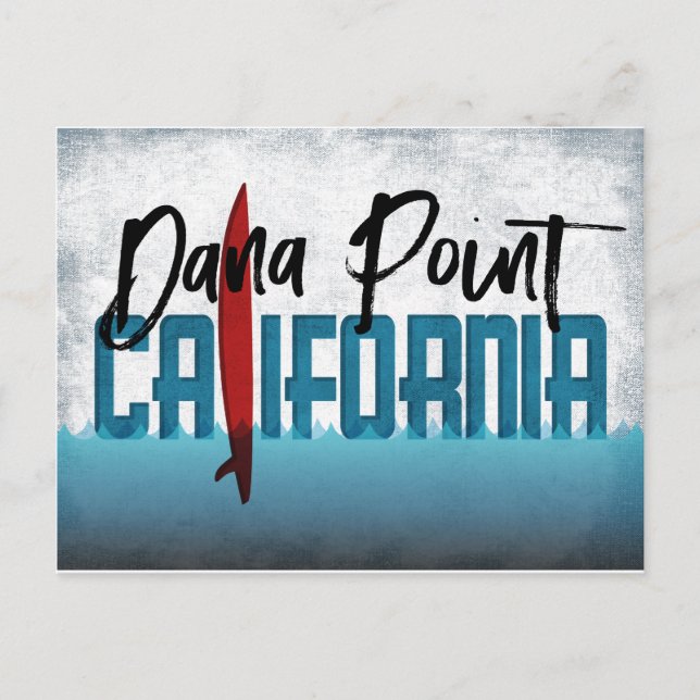 Postal Surfboard de Dana Point Postcard California (Anverso)