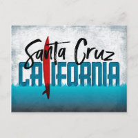 Surfboard de Santa Cruz Postcard California