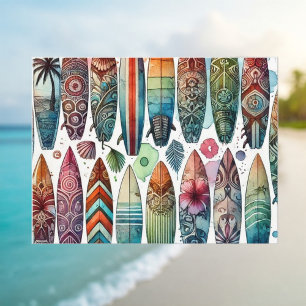 Postal Surfboards Watercolor