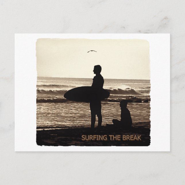Postal surfear el break (Anverso)