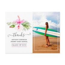 Surfer Adventure Graduation Party Gracias