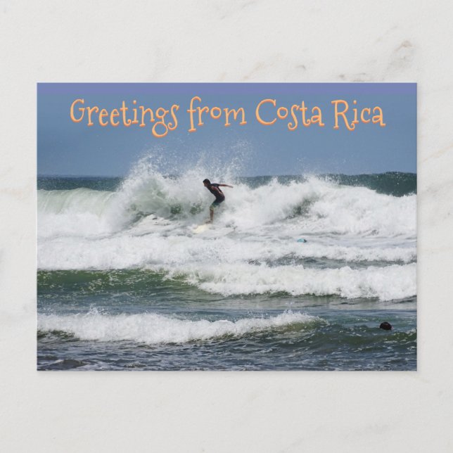 Postal Surfer Costa Rica (personalizable) (Anverso)